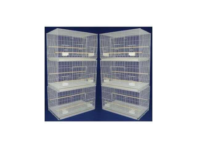 Lot of 6 Small Breeding Cages White R39135