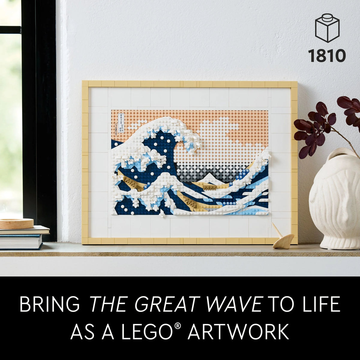 LEGO Art Hokusai The Great Wave 3D Japanese Wall Art E924