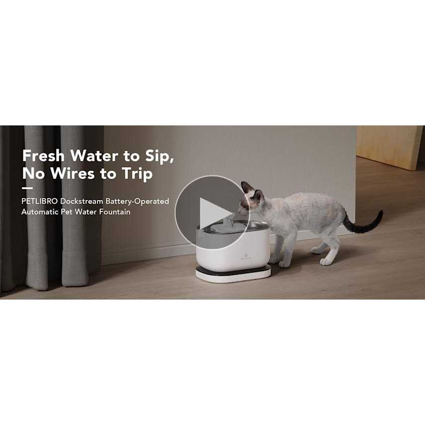 Wireless Battery Operated 2.5L Automatic Pet Water Fountain N39718