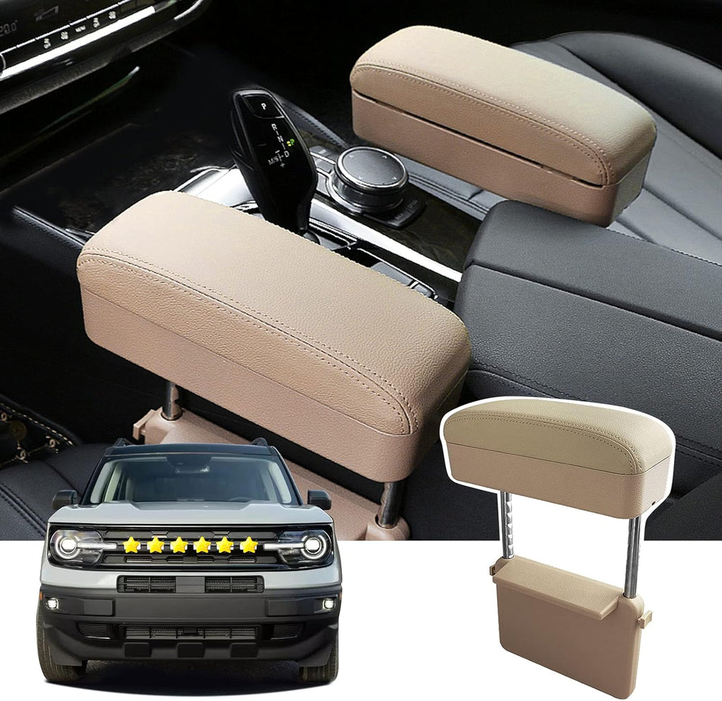 Armrest Extender Support Pad for Cars (White) Pack of 2 B12361