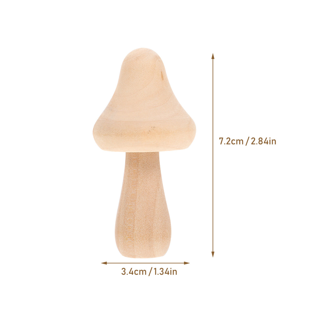 20 Pcs Wooden Mushroom Peg Dolls Set J24226