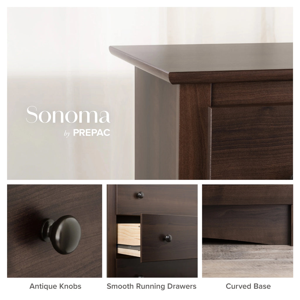 5 Drawer Espresso Chest W779