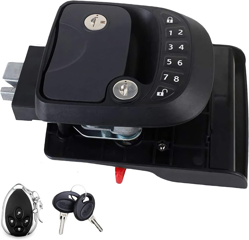 RV Lock Keyless Entry Keypad Door Handle with 1 Wireless Remote Key Zinc Alloy G731