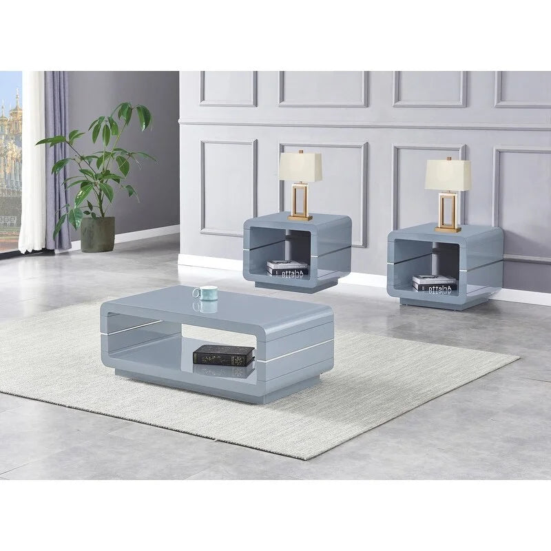 3pc Wood Coffee Table Set G754200