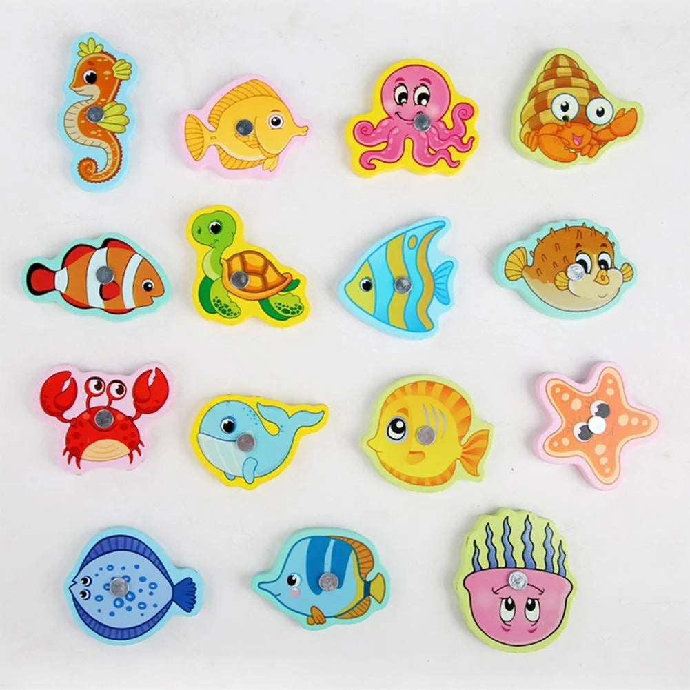 Wooden Magnetic Fish Puzzle Game O480786