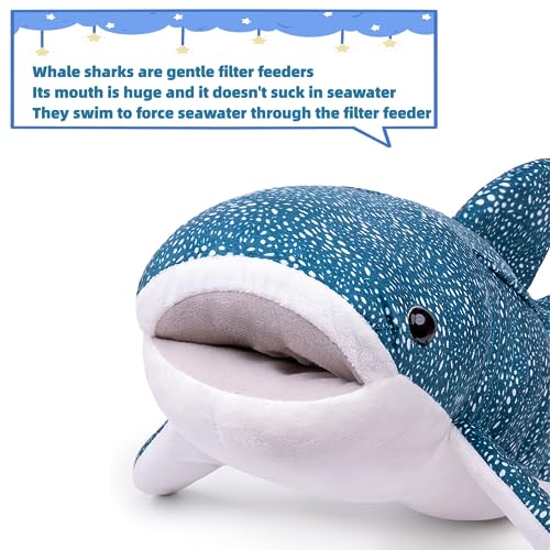 Simulation Giant Whale Shark Plush Stuffed Animal Toy 31.5 Inches G204