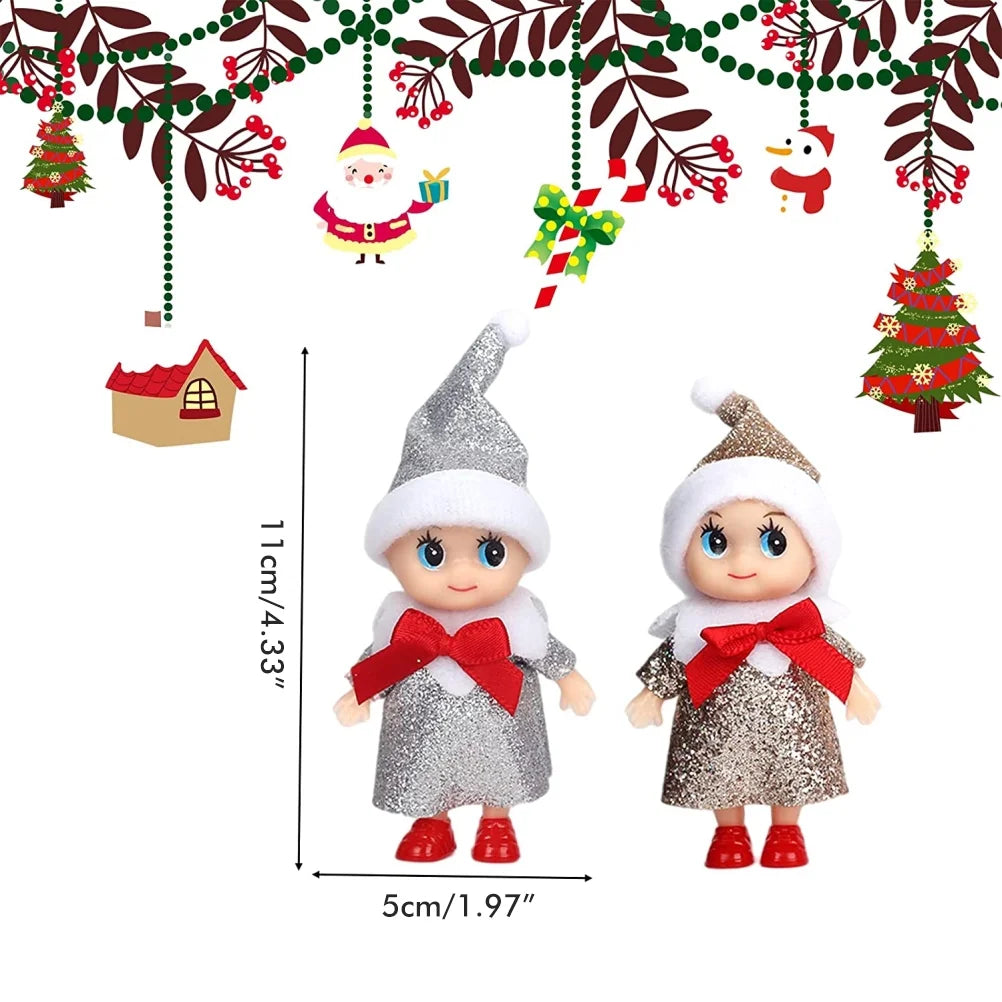 Christmas Tiny Elf Doll 4 Pcs Baby Elf Doll Toys C759