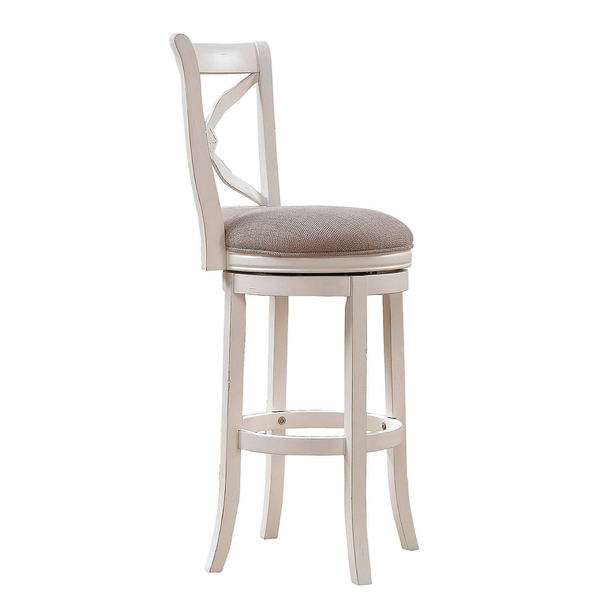White Swivel Counter Stool Z9786