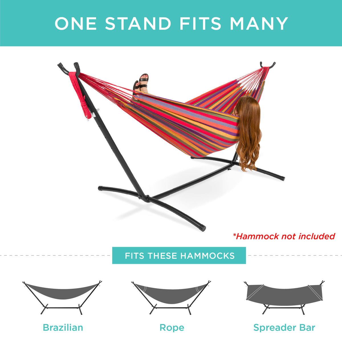 Portable Steel Hammock Stand with Carrying Case P2407