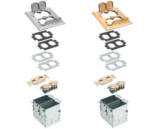 2 Gang Floor Box T162381