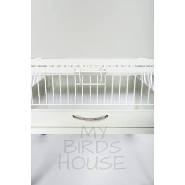 Small Pewter Bird Cage W2056