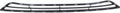 Textured Gray Plastic Bumper Grille Pack of 2 G2862