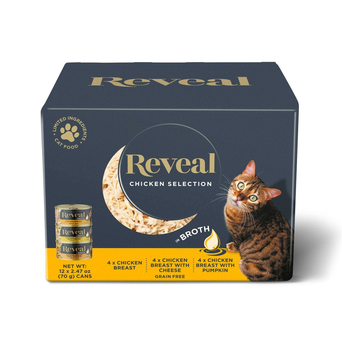 Grain Free Chicken Selection in Broth Cat Food D633