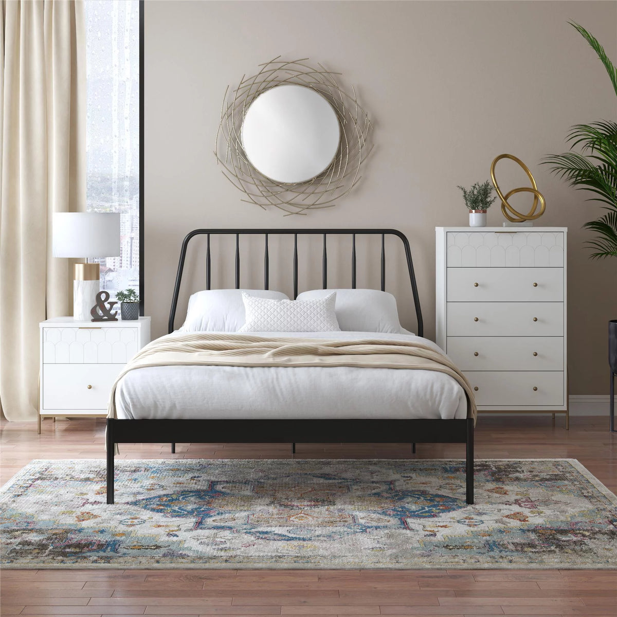 White 5 Drawer Dresser J4787