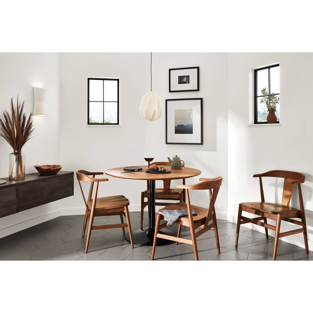 Modern Aria Round Table 27 Diameter in Grey B4666
