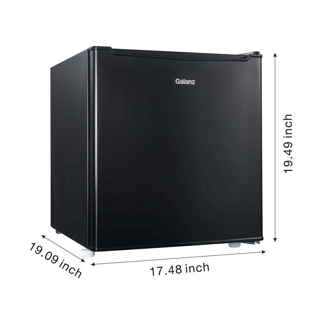 1.7 Cu ft Black Single Door Mini Fridge C809675