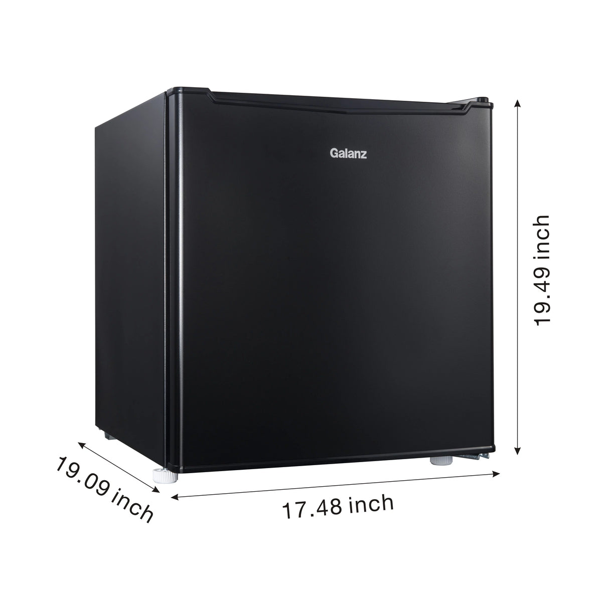 1.7 Cu ft Black Single Door Mini Fridge C809675