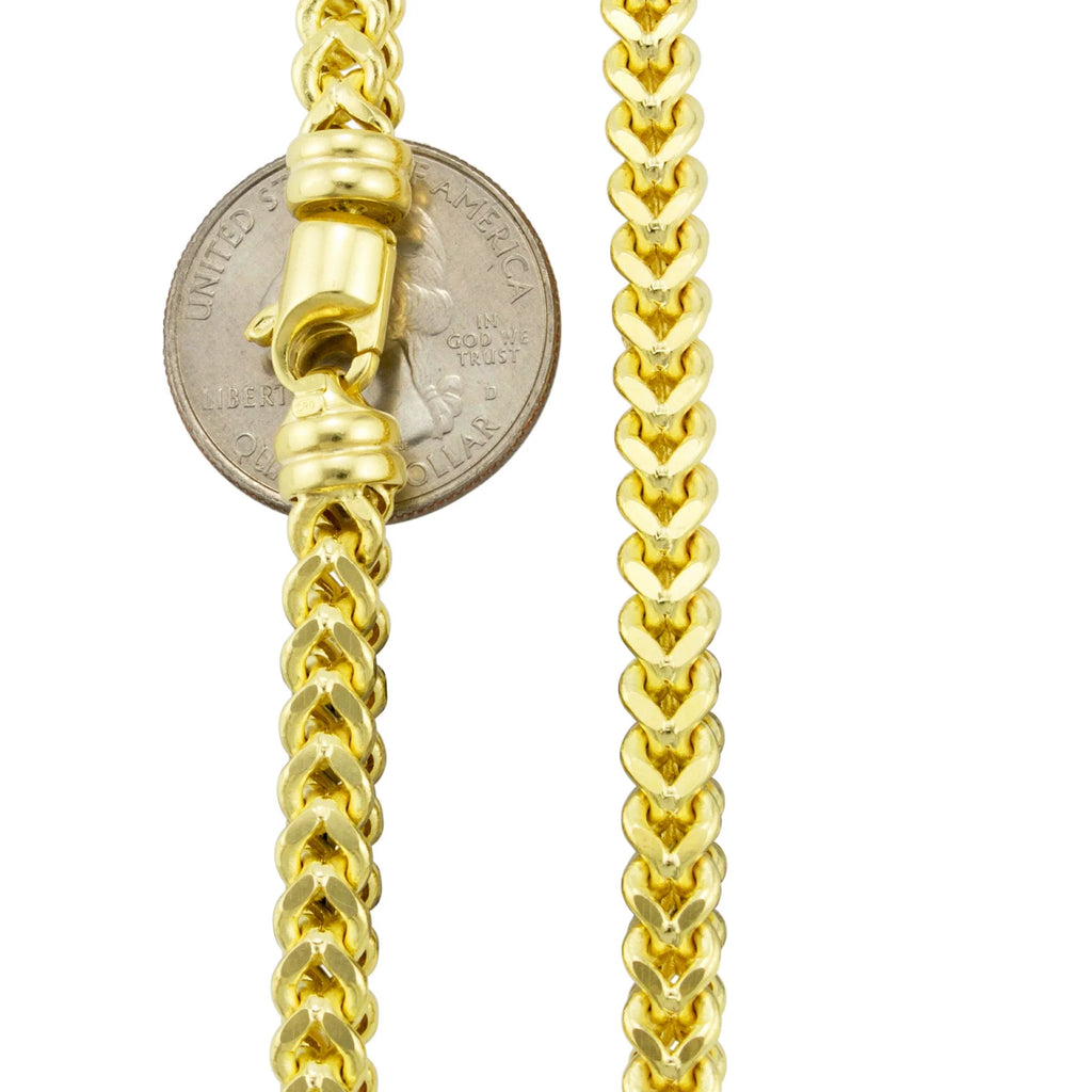 10k Yellow Gold 5mm Franco Chain Bracelet O49803