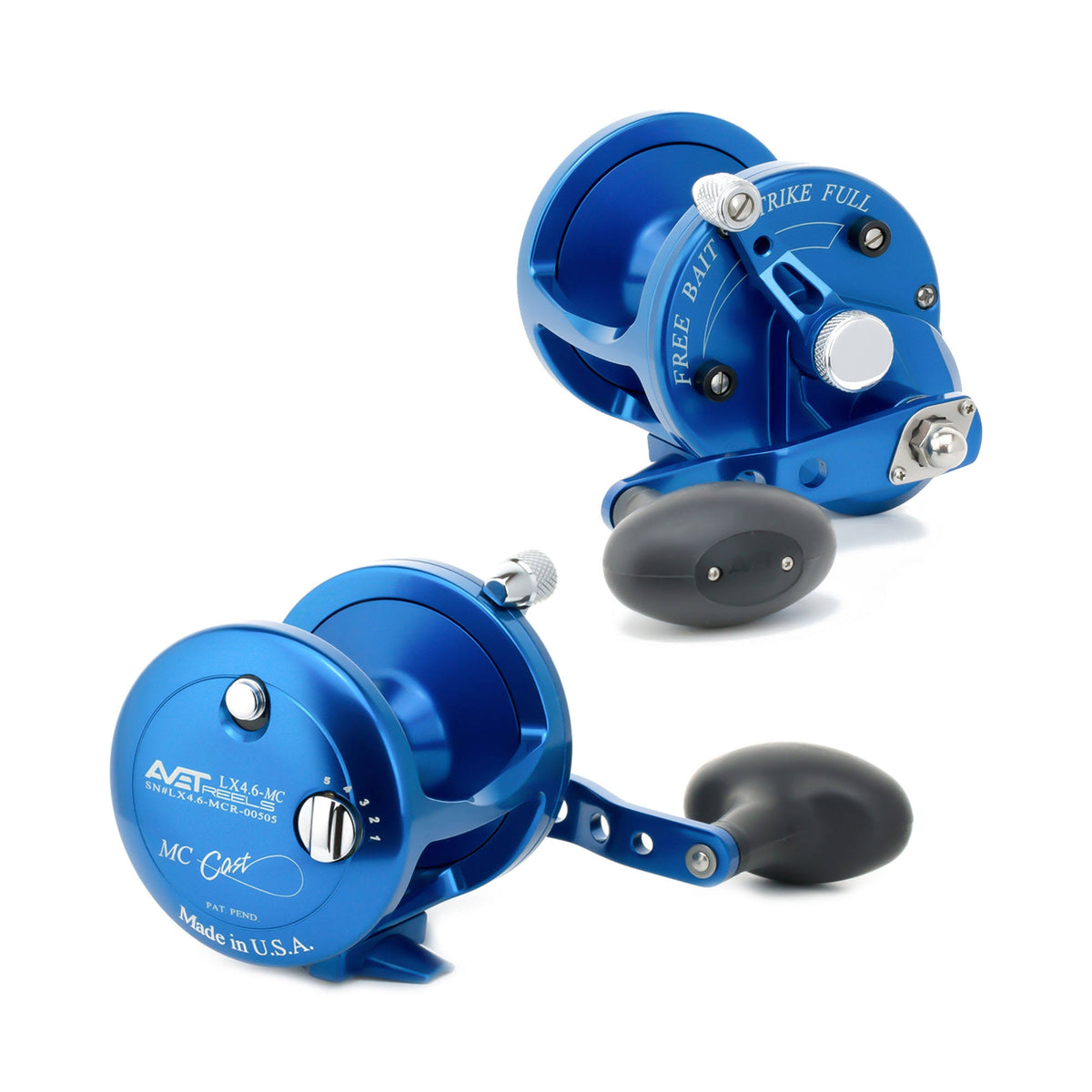 Blue 2-Speed Lever Drag Casting Reels F110779