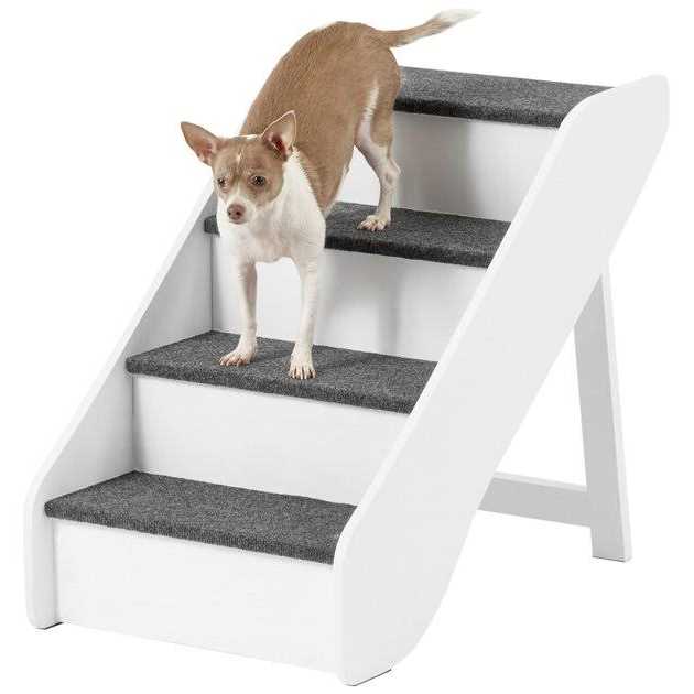 Foldable Wood Carpeted Pet Stairs C272072