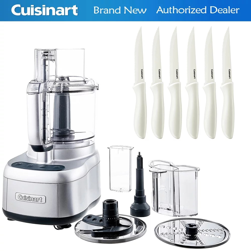 11 Cup Food Processor and 6-Piece Serrated Steak Knife Set W584819