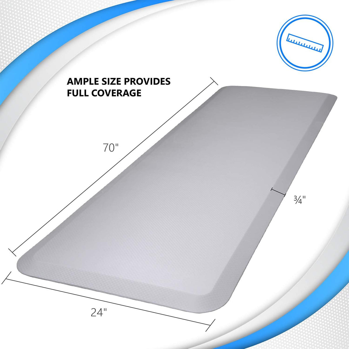 Non-Slip Beveled Edge Fall Protection Mats Z314010