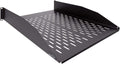 2U 19-Inch Vented Rack Mount Server Cabinet Shelf Black E12202