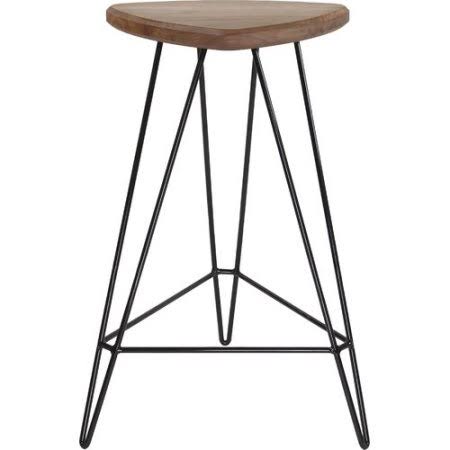 American Walnut Black Bar Stool Z461