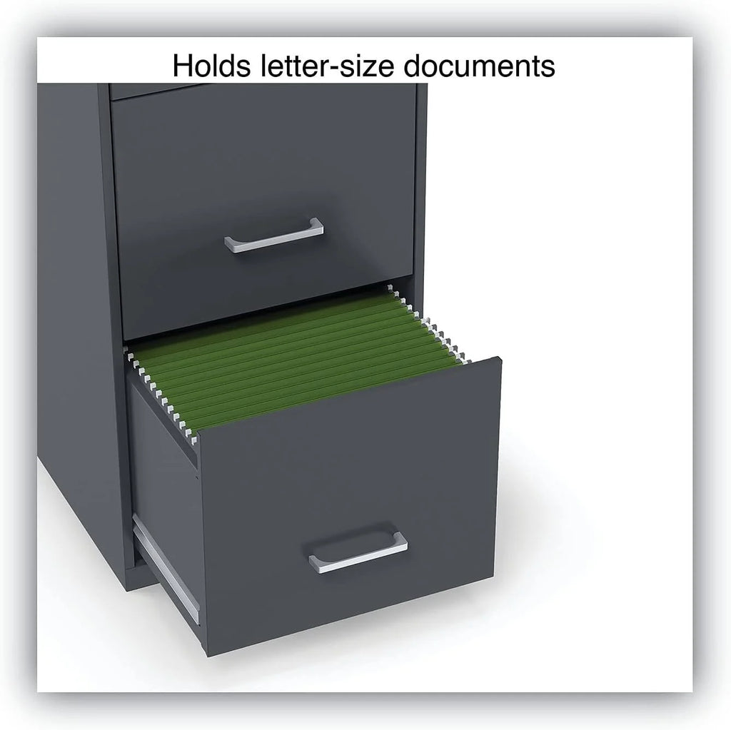 Charcoal 3-Drawer Vertical File Cabinet H1317