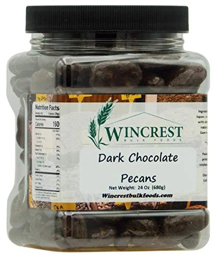 Dark Chocolate Pecans 1.5 Lb Tub Q1176
