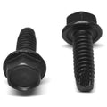#8-32 x 1/2 Coarse Thread Hex Washer Head Screw Black Oxide E647