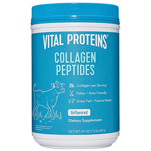 Unflavored Collagen Peptides Dietary Supplement, 24 Oz E5688