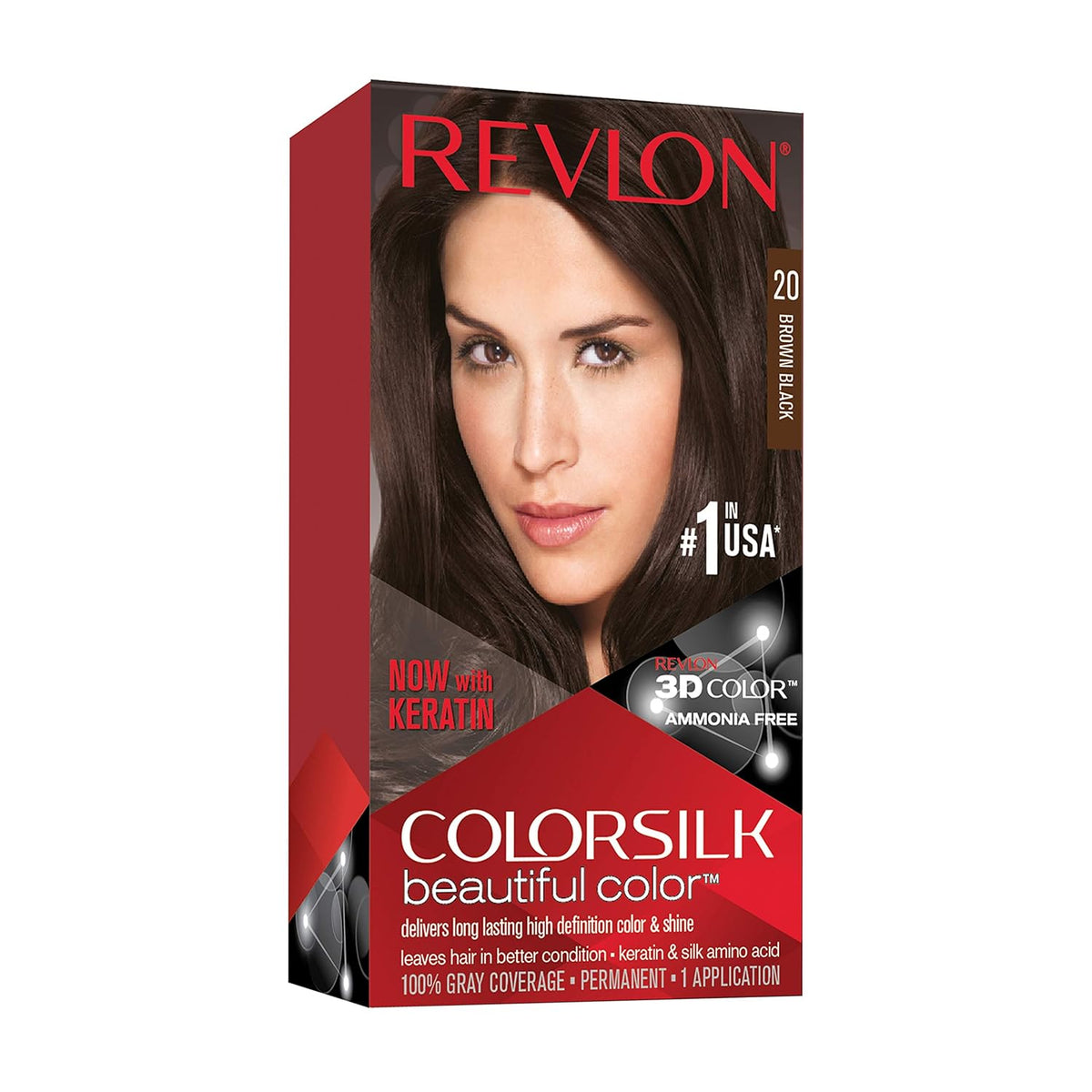 20 Brown/Black Ammonia-Free Permanent Hair Color, 4.4 Oz A445