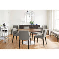Modern Aria Round Table 27 Diameter in Grey B4666