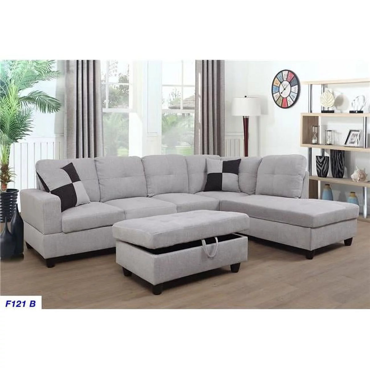 Right Facing 3 Piece Sectional Sofa Set E360