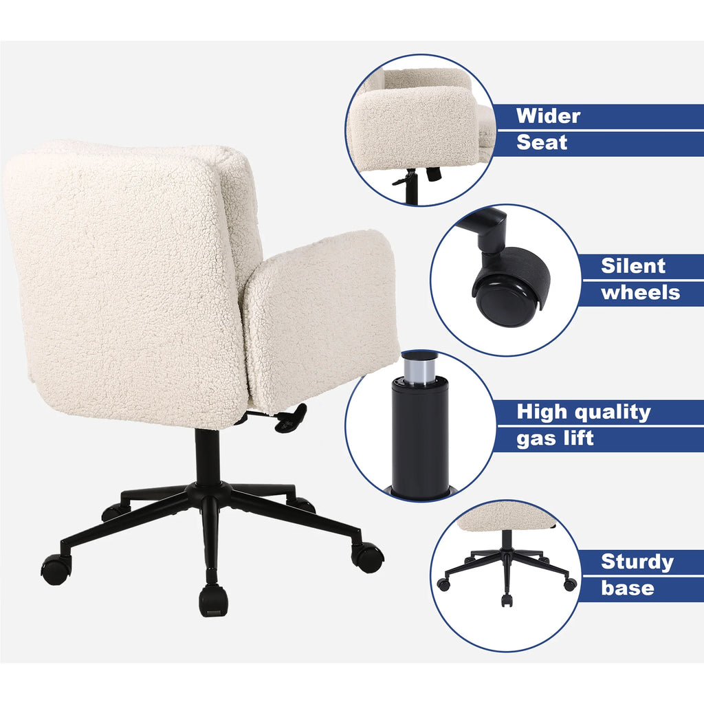 Adjustable Home Office Chair with Wheels L3634