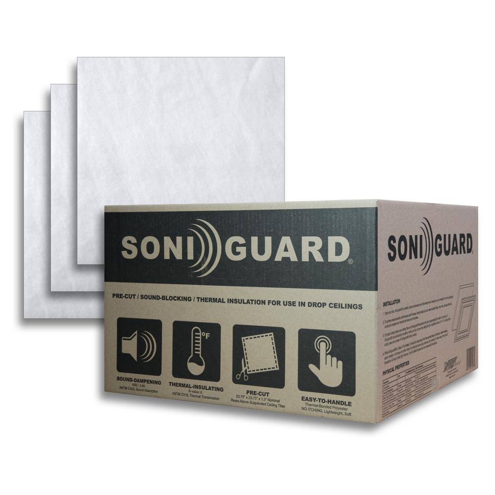 24 in. x 24 in. Drop Ceiling Acoustic Thermal Insulation (Case of 24) Z179