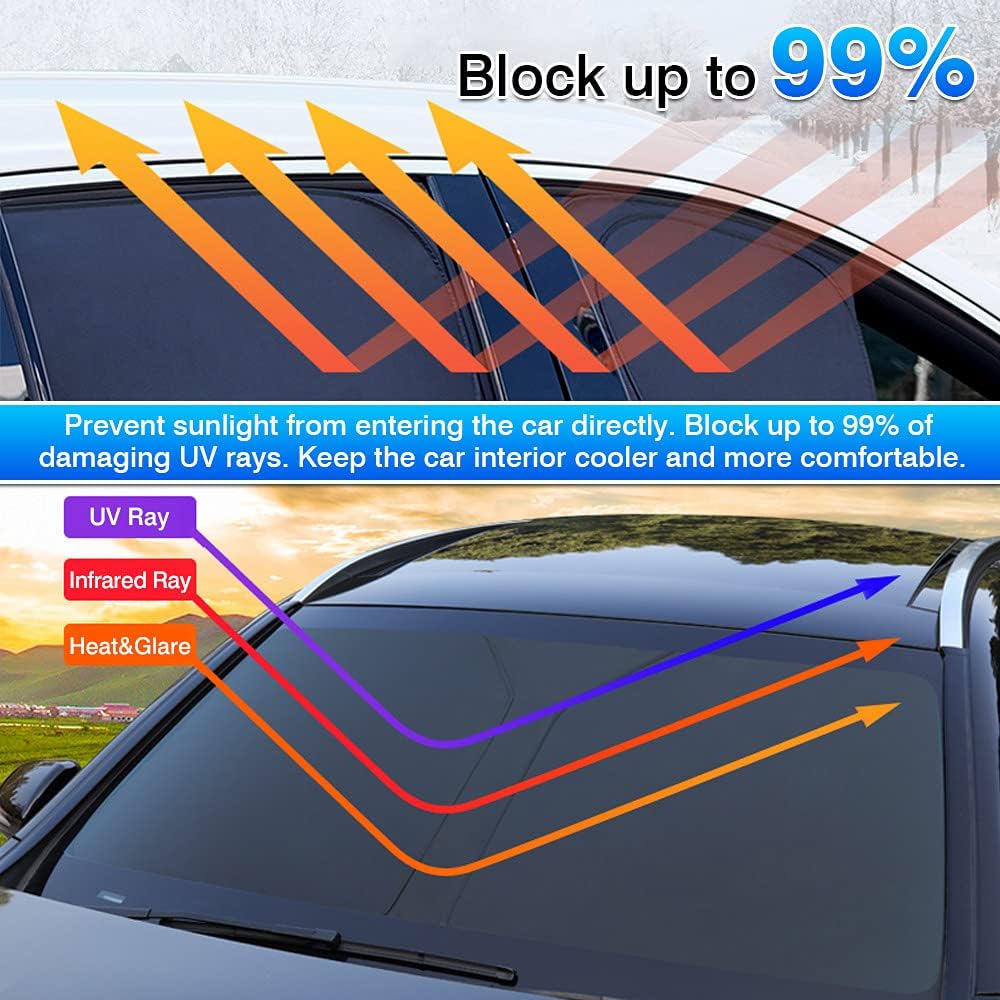 Car Window Sunshade Full Set for Toyota RAV4 2019-2022, Pack of 2 D319735