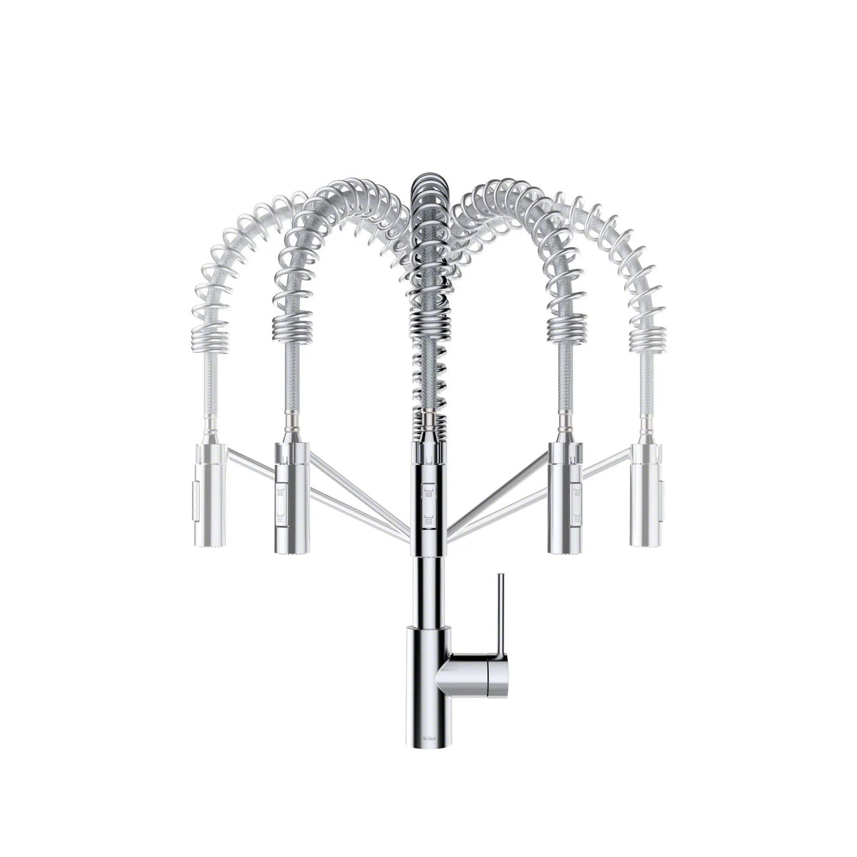 Single Handle Pull Down Kitchen Sink Faucet, Chrome F878