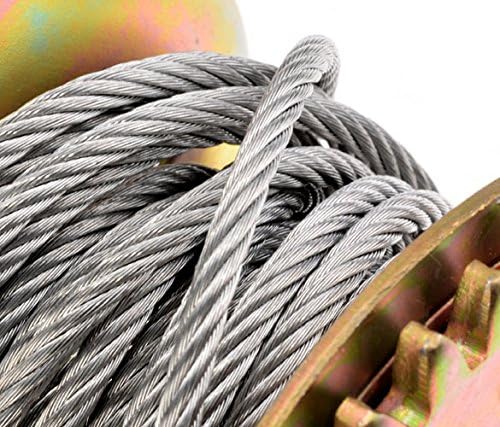 600lb Heavy Duty Hand Winch, 27-Foot Cable, Pack of 2 W9442
