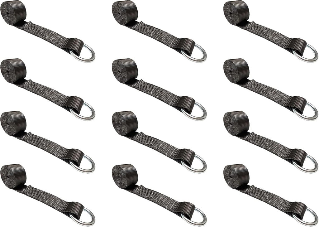 2 in x 10’ Blue 8-Pack O-Ring Trailer Tie Down Lasso Strap S7020