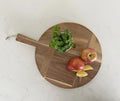 Large Round Acacia Wood Bread Board 16" Diameter X593034