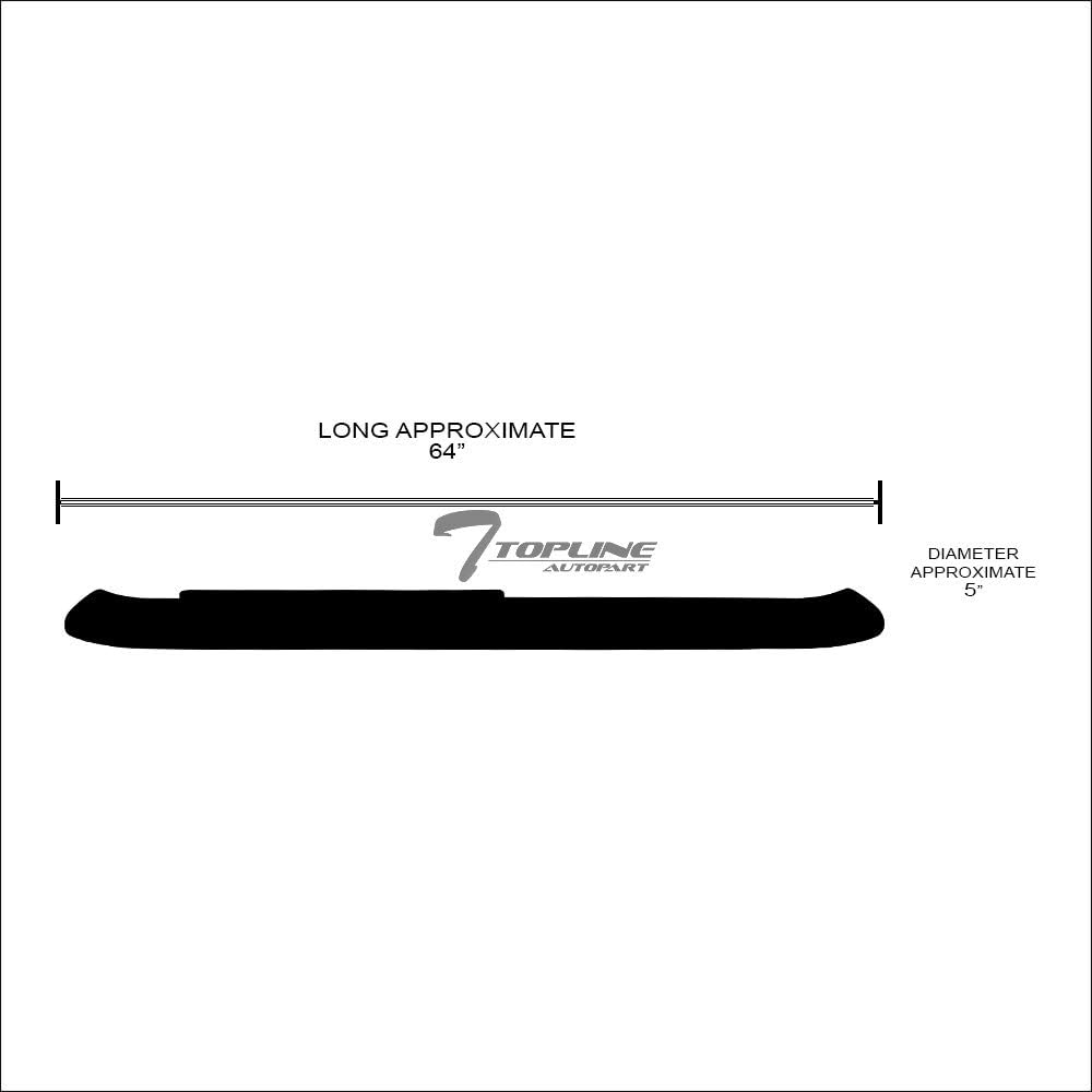 Oval Bent End Black Side Step Nerf Bars Running Boards A962580