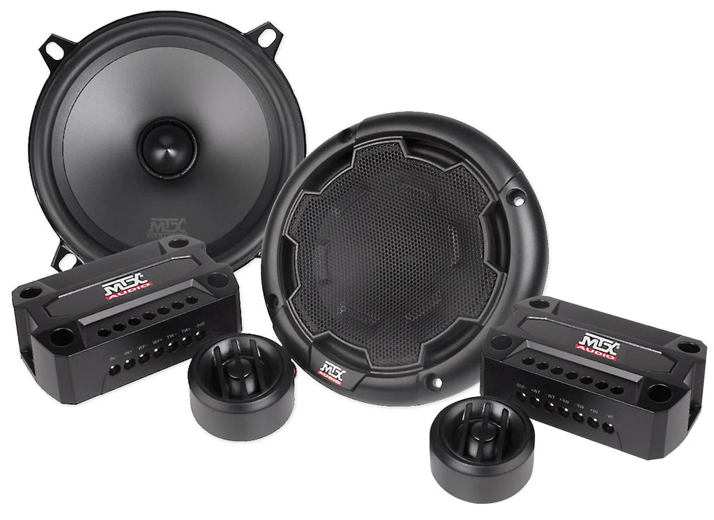 5.25" 360w Car Audio Component Speakers with Multi-Mount Tweeters J70750