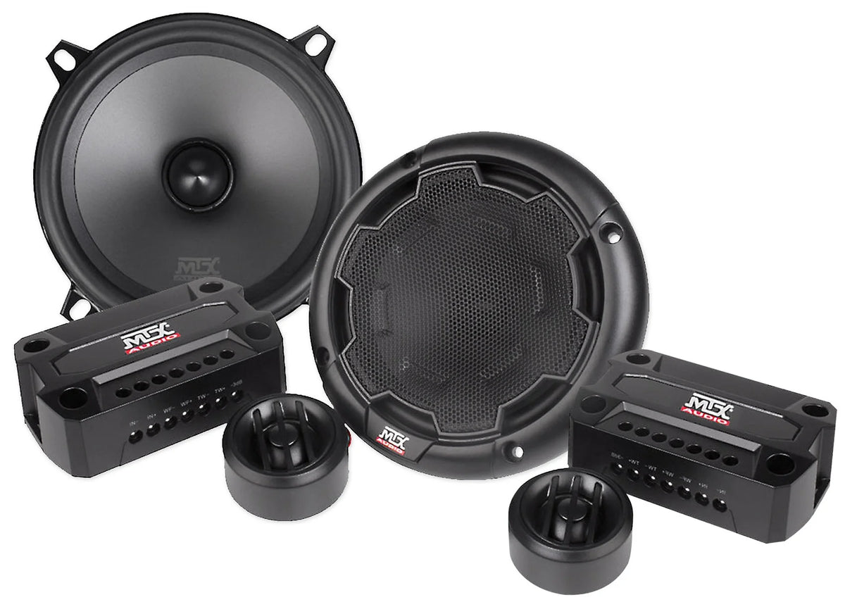 5.25" 360w Car Audio Component Speakers with Multi-Mount Tweeters J70750