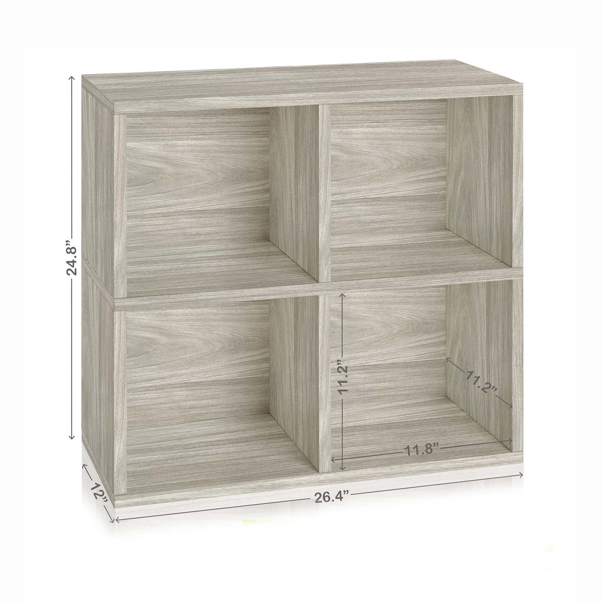 4 Cubby Bookcase Cube Shelf Organizer Z86734