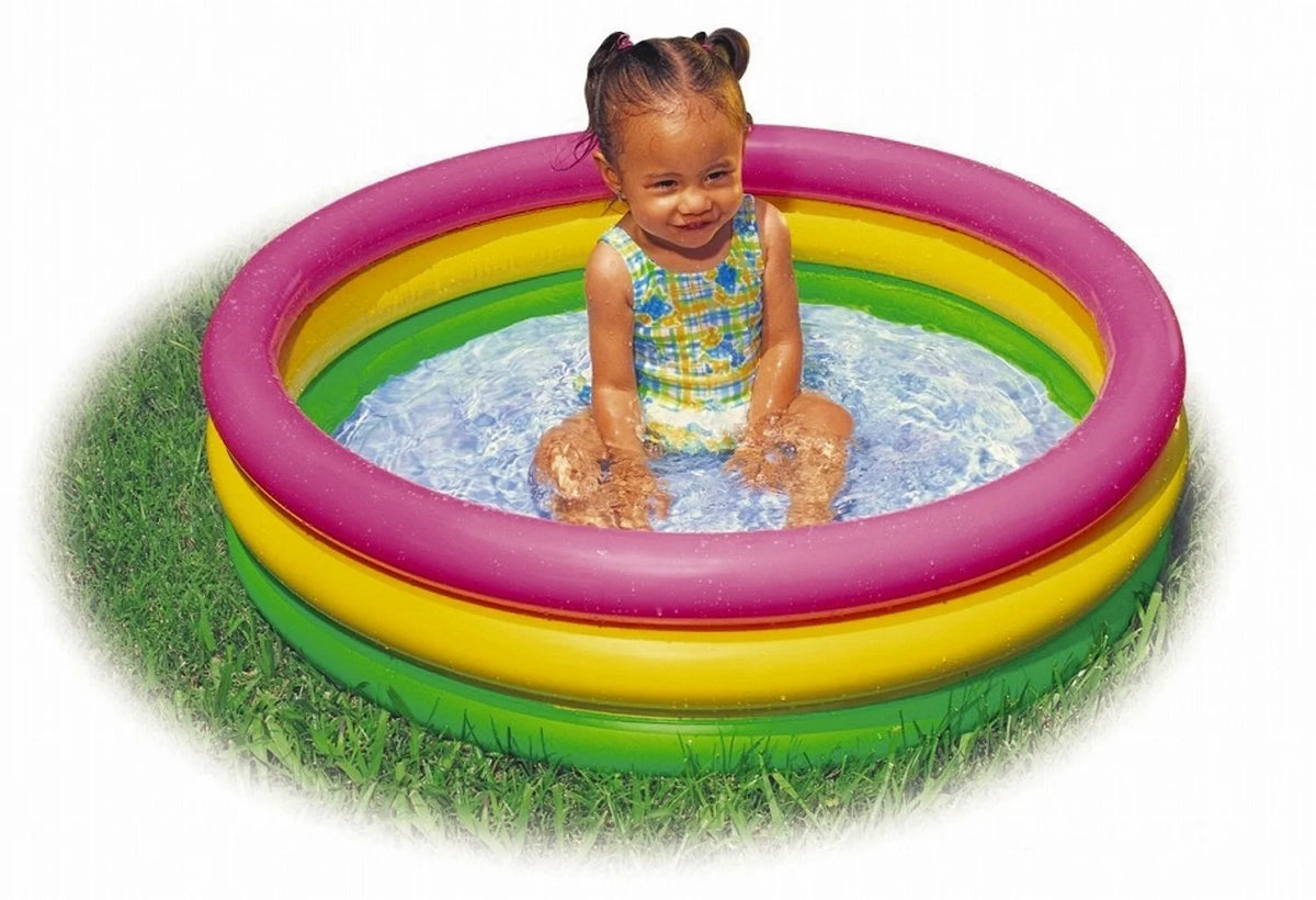 Sunset Glow Soft Inflatable Baby/Kids Swimming Pool (8 Pack) W674