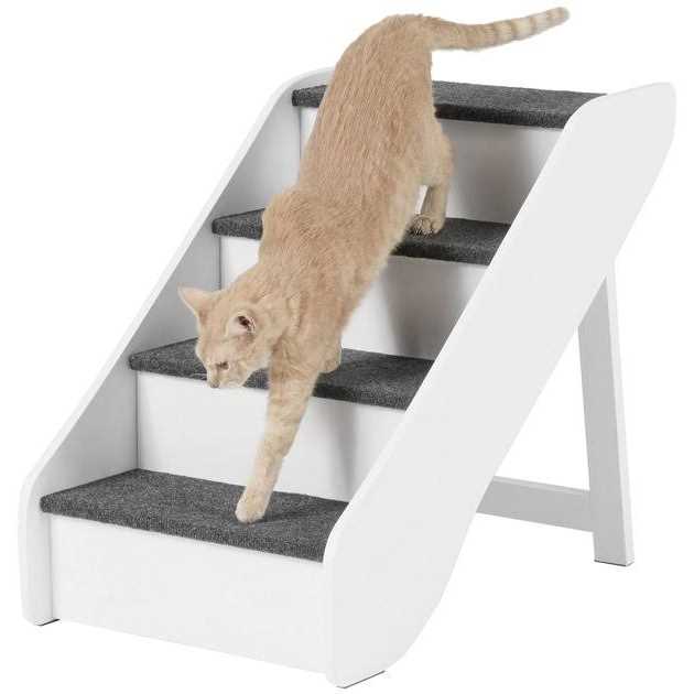 Foldable Wood Carpeted Pet Stairs C272072