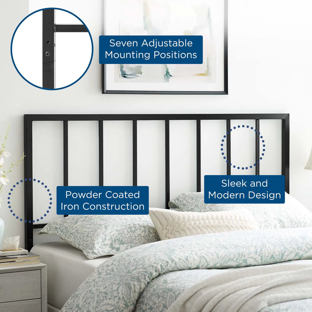 Queen Headboard in Black I501593