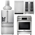 30 In. Propane Gas Range, Range Hood, Refrigerator, Dishwasher, Wine Cooler K8707